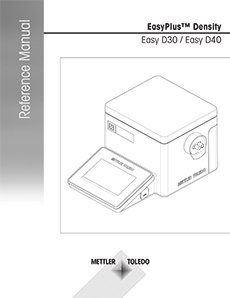 Reference Manual EasyPlus Density Meters Easy D30 / Easy D40